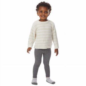 DKNY Kids' Girls 2-Piece Chenille Sweater and Legging Set (white)